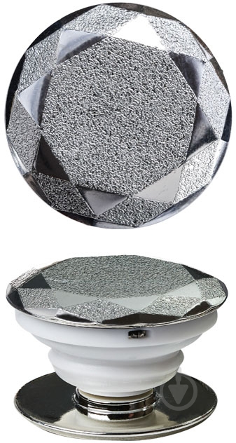 Держатель для телефона Pop 024 Luxe Cube серебряный - фото 1