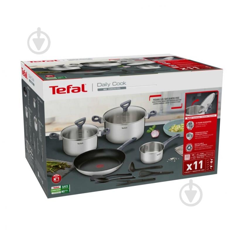 Набор посуды Daily Cook 11 предметов G713SB45 Tefal - фото 21