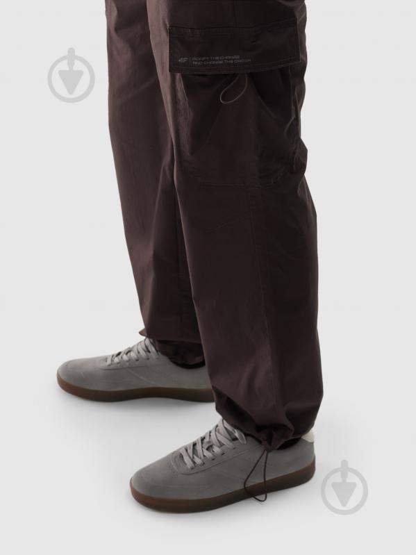 Штани 4F TROUSERS CAS M0842 4FWAW24TTROM0842-80S р. L коричневий - фото 4