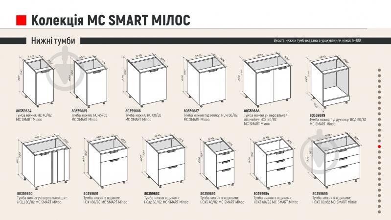 Шкаф верхний МС Смарт Милос 400х720х318 мм белый глянец/белый LuxeForm - фото 4