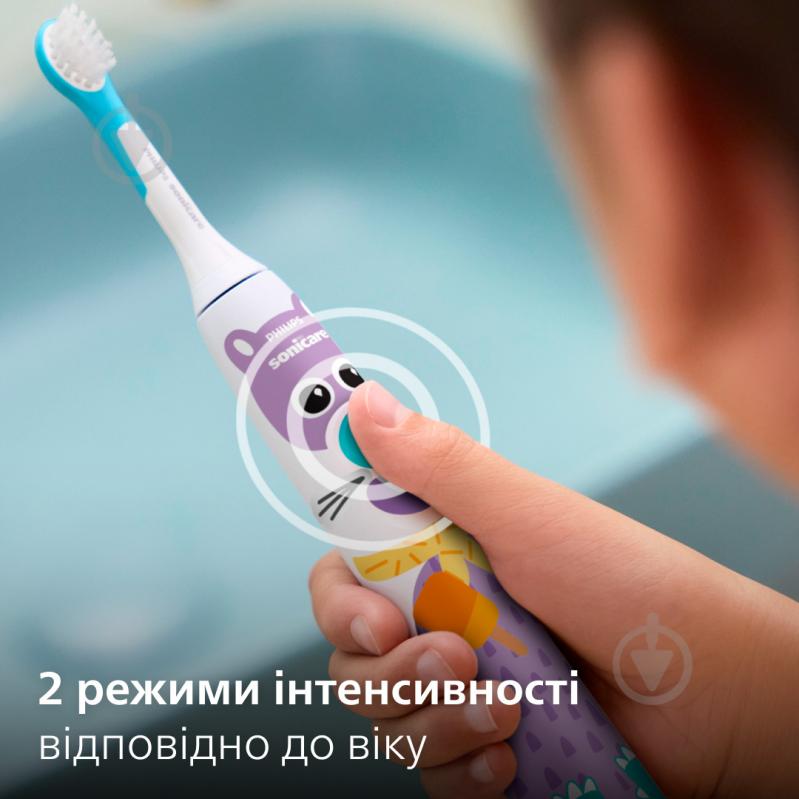 Электрическая зубная щетка детская Philips Sonicare HX3601/01 - фото 6