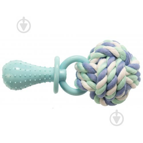 Іграшка для собак GimDog Дент Плюс мотузка/вузол з т/п гумою 14 см/6,6 см G-80783 - фото 1