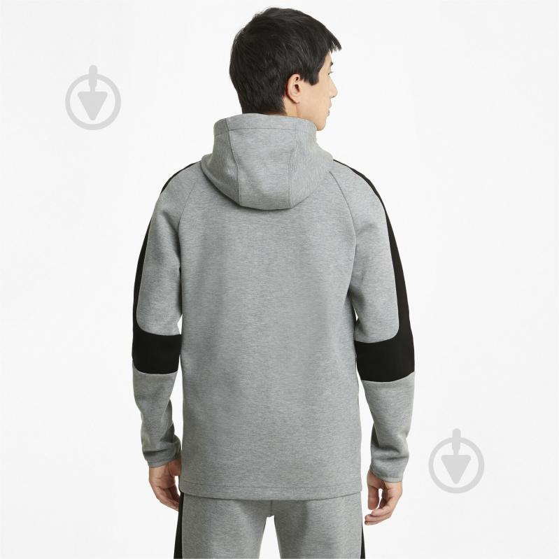 Джемпер Puma EVOSTRIPE Core FZ Hoodie 58581203 р. S сірий - фото 2