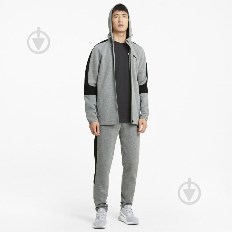 Джемпер Puma EVOSTRIPE Core FZ Hoodie 58581203 р. S сірий - фото 3