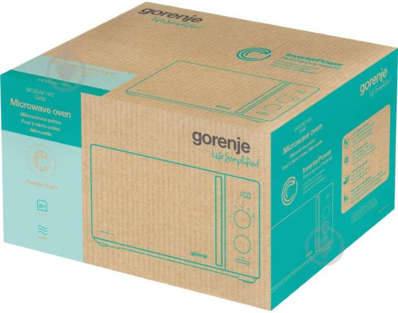 Микроволновая печь Gorenje MO20AE1W5 - фото 9 Микроволновая печь Gorenje MO20AE1W5 - фото 9