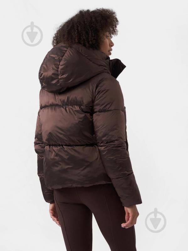 Пуховик жіночий зимовий 4F DOWN JACKET F089 4FAW22TDJAF089-80S р.XL коричневий - фото 2