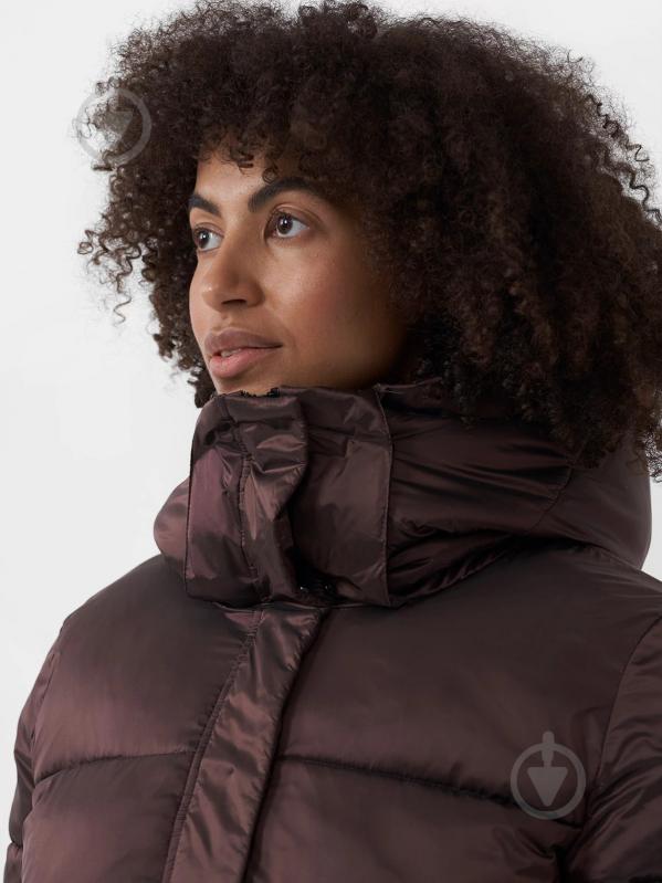 Пуховик жіночий зимовий 4F DOWN JACKET F089 4FAW22TDJAF089-80S р.XL коричневий - фото 4