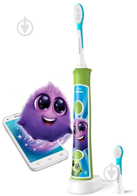 Електрична зубна щітка дитяча Philips Sonicare HX6352/11 - фото 16