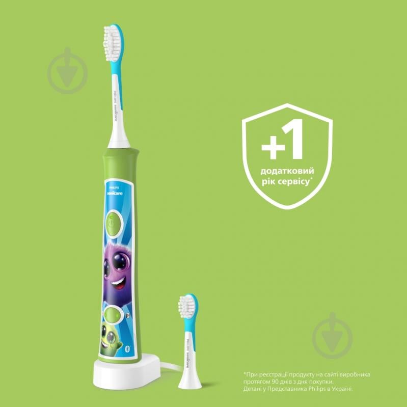 Електрична зубна щітка дитяча Philips Sonicare HX6352/11 - фото 12