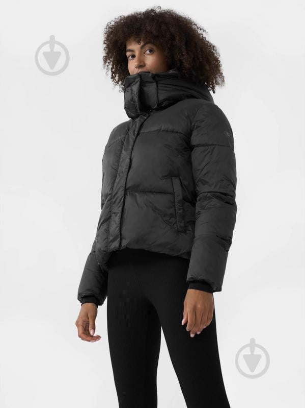 Пуховик жіночий зимовий 4F DOWN JACKET F089 4FAW22TDJAF089-20S р.XL чорний - фото 2