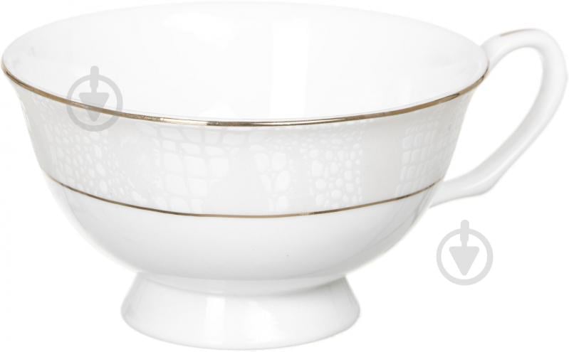 Чашка с блюдцем Fiora Leather 220 мл - фото 2