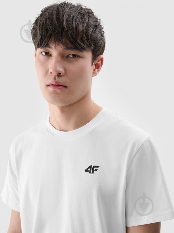 Футболка 4F TSHIRT M2256 4FWMM00TTSHM2256-10S р.M білий - фото 3