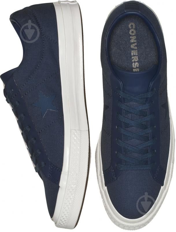 Кеды Converse ONE STAR OX 163368C р.44,5 синий - фото 5