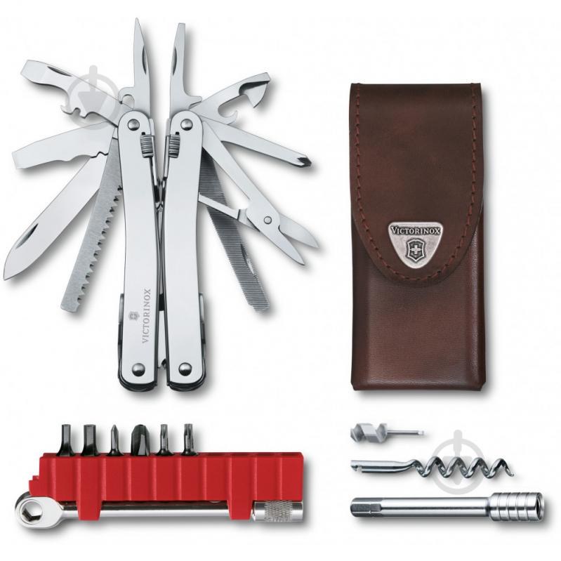 Мультитул Victorinox SWISSTOOL SPIRIT X PLUS RATCHET (33 інстр) Vx30236.L - фото 1