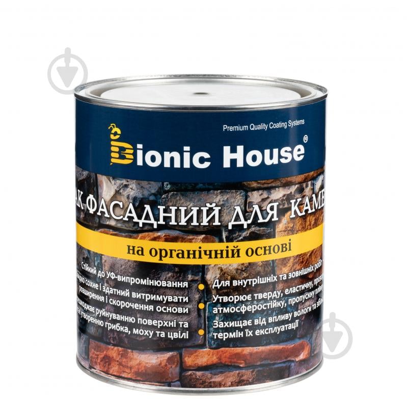 Лак для камня Bionic House глянец прозрачный 2,8 л - фото 1