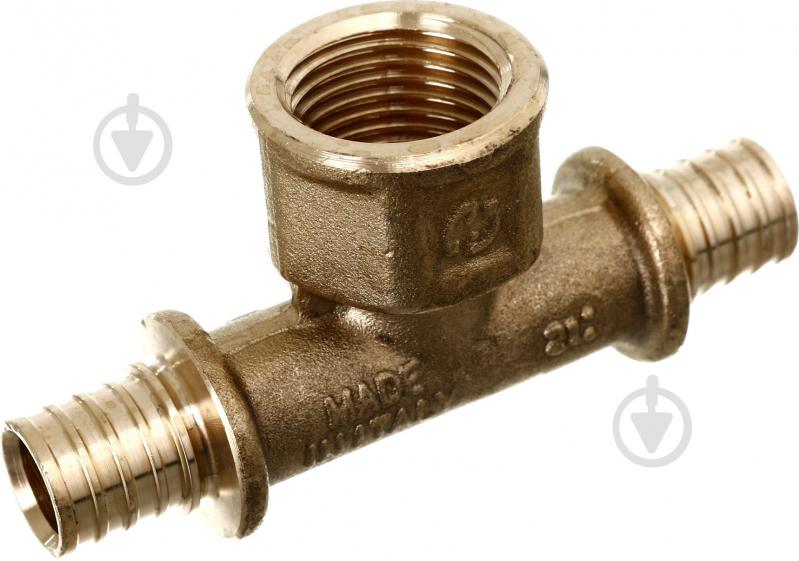 Тройник General Fittings Ø 16 х 1/2" ВР х Ø 16 натяжная гильза 340012H041622A - фото 1