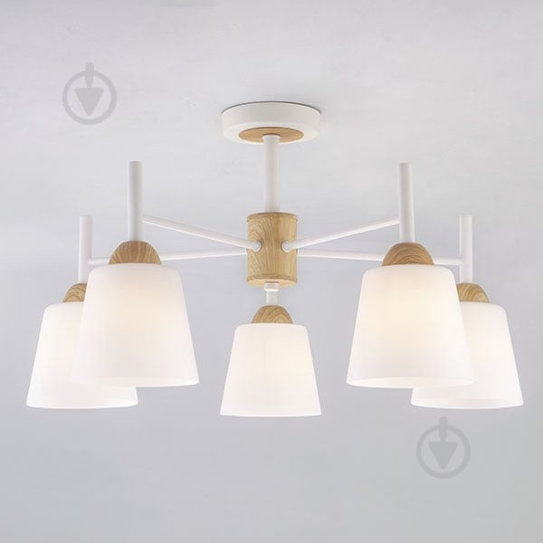 Люстра потолочная Strotskis Fresco 5x60 Вт E27 белый 70085/5 - фото 1