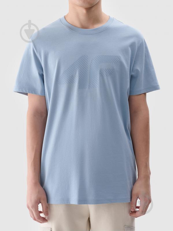 Футболка 4F TSHIRT M2075 4FWSS25TTSHM2075-34S р.M голубой - фото 5 Футболка 4F TSHIRT M2075 4FWSS25TTSHM2075-34S р.M голубой - фото 5