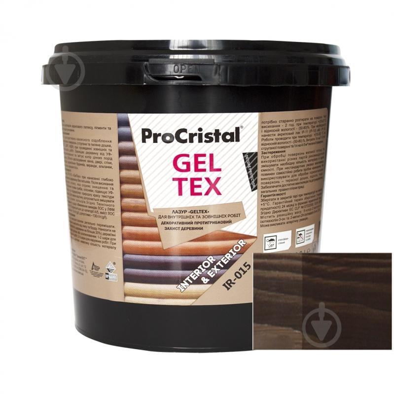 Лазур ProCristal Geltex IР-015 палісандр мат 2,5 л - фото 1 Лазур ProCristal Geltex IР-015 палісандр мат 2,5 л - фото 1