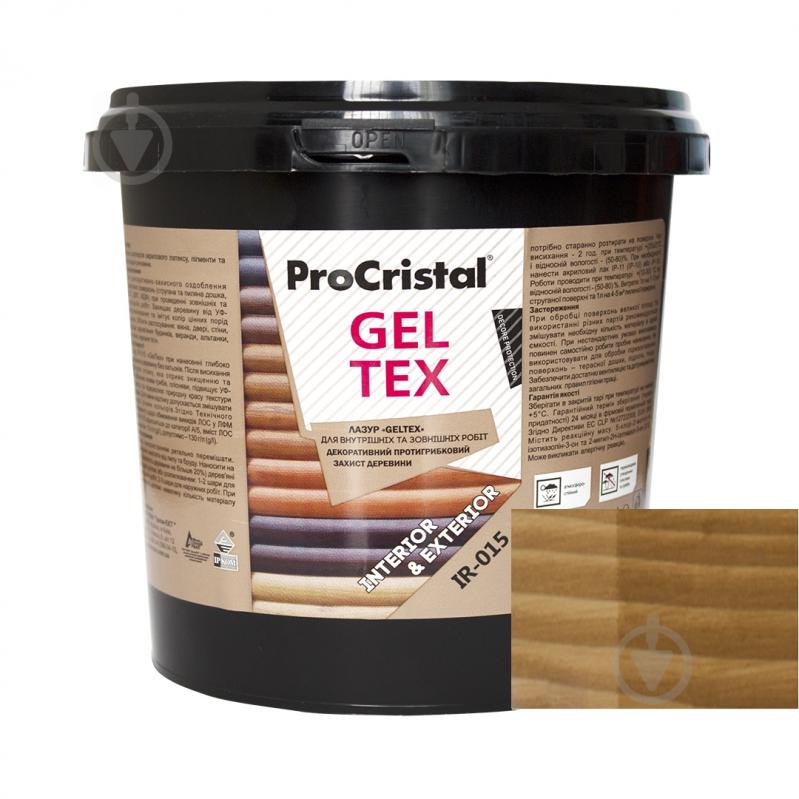 Лазурь ProCristal Geltex IР-015 дуб мат 0,8 л - фото 1