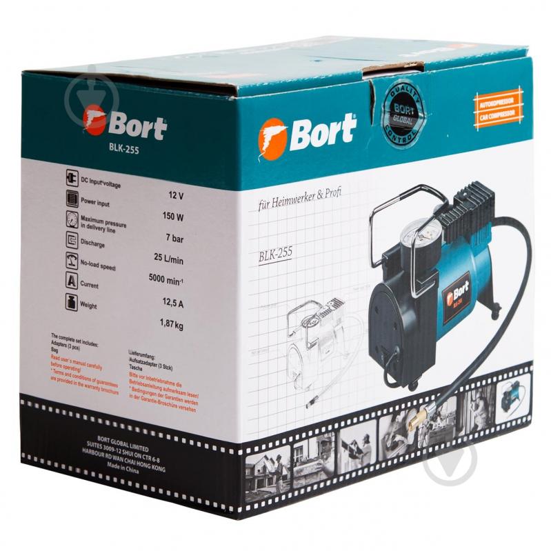 Компресcор автомобильный Bort BLK-255 - фото 7