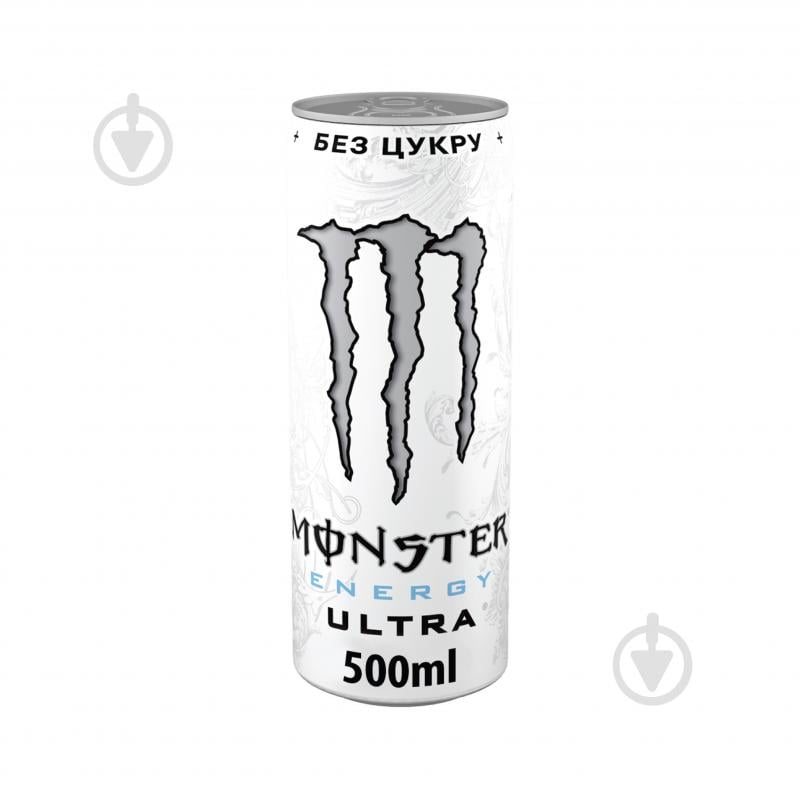 Енергетичний напій Monster Energy безалкогольний сильногазований Ultra 0,5 л - фото 1