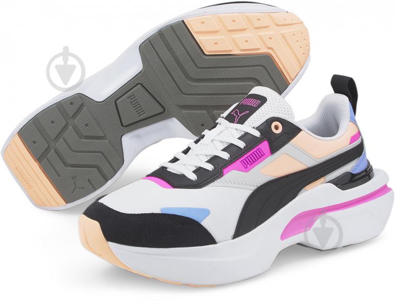 Кроссовки женские демисезонные Puma Kosmo Rider Bright Wns 38485801 р.37 белые - фото 3