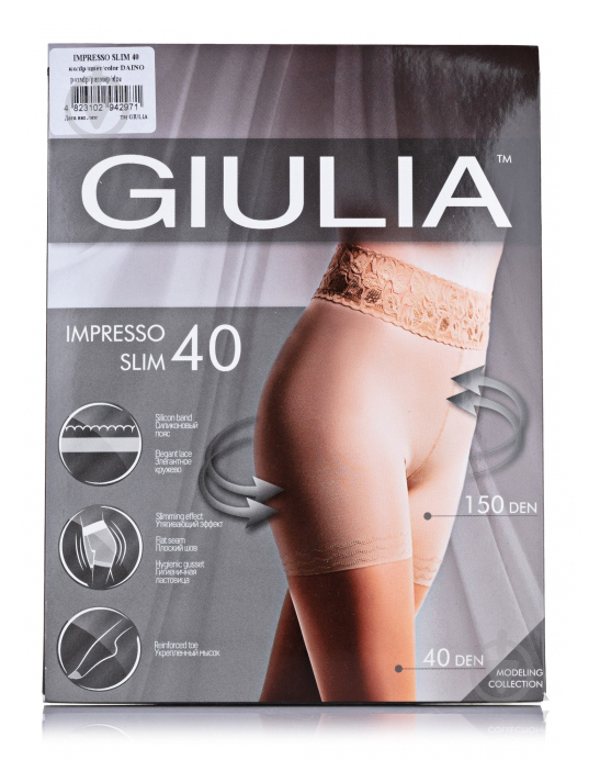 Колготки Giulia Impresso slim 40 den IMPRESSO SLIM 40 2 бежевий - фото 1