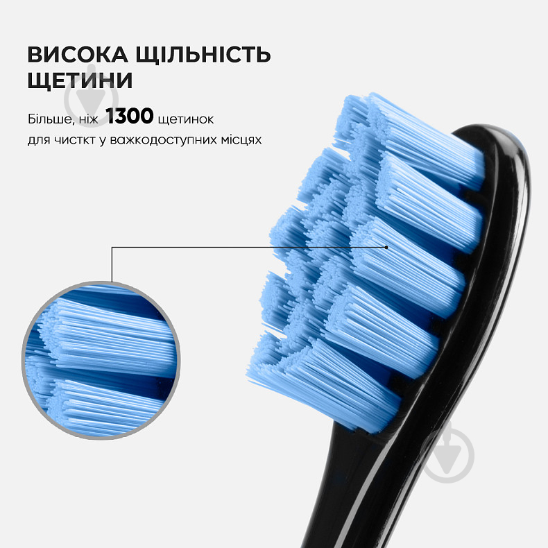 Змінні насадки для електричної щітки Oclean PW07 Toothbrush Head Sky Blue (6970810551440) - фото 6