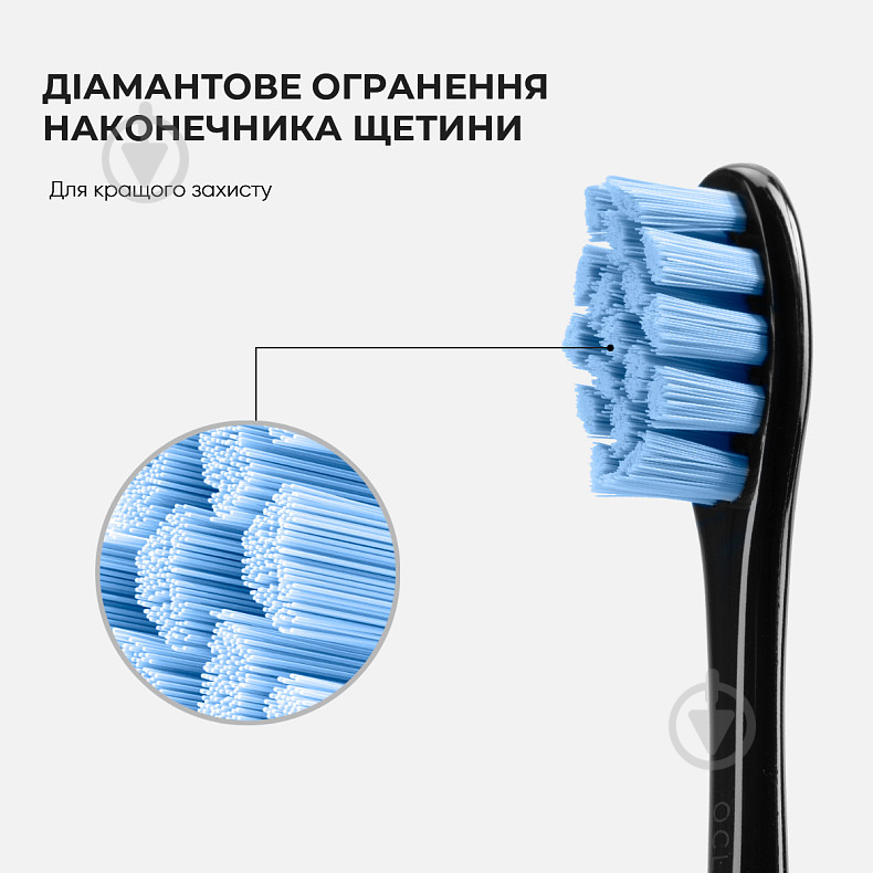 Змінні насадки для електричної щітки Oclean PW07 Toothbrush Head Sky Blue (6970810551440) - фото 8