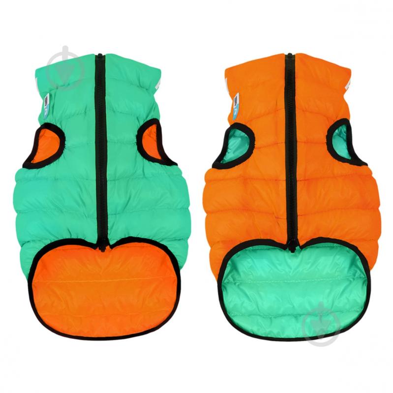 Куртка двусторонняя AiryVest светящаяся р. S40 салатово-оранжевая - фото 1 Куртка двусторонняя AiryVest светящаяся р. S40 салатово-оранжевая - фото 1