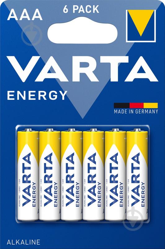 Батарейки Varta Energy BLI AAA (R03, 286) 6 шт. (4103229416) - фото 1