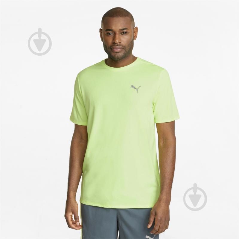 Футболка Puma RUN FAV HEATHER SS TEE 52020937 р.L жовтий - фото 1