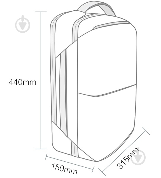 Рюкзак Xiaomi Runmi 90 Ninetygo Multitasker Black - фото 9 Рюкзак Xiaomi Runmi 90 Ninetygo Multitasker Black - фото 9