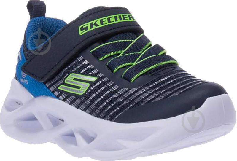 Кроссовки детские демисезонные Skechers 401650N NVBL р.25 серые - фото 2