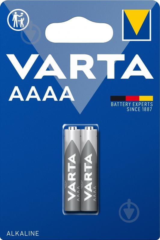 Батарейки Varta BLI Alkaline AAAA 2 шт. (4061101402) - фото 1 Батарейки Varta BLI Alkaline AAAA 2 шт. (4061101402) - фото 1