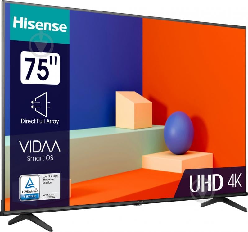 Телевізор Hisense 75A6K - фото 3