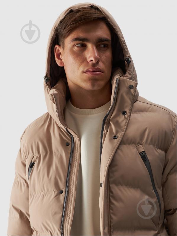 Пуховик мужской зимний 4F DOWN JACKET M512 4FWAW24TDJAM512-83S р.L бежевый - фото 4