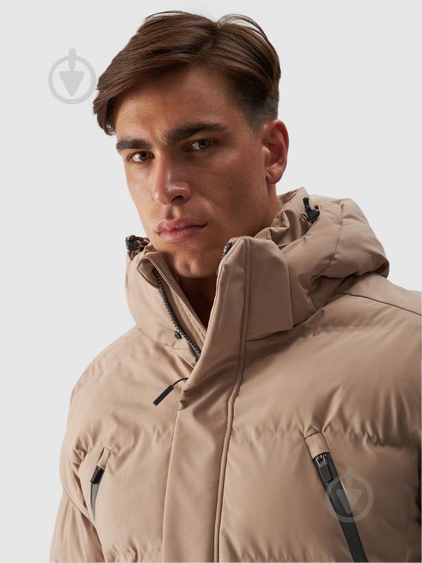 Пуховик чоловічий зимовий 4F DOWN JACKET M512 4FWAW24TDJAM512-83S р.L бежевий - фото 6