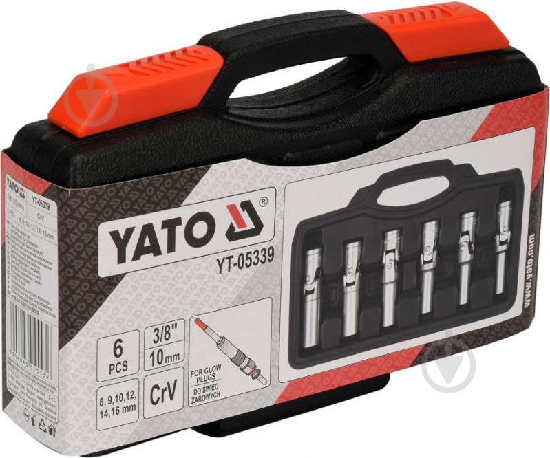 ᐉ Набор ключей торцевых для свечей накаливания YATO 3/8