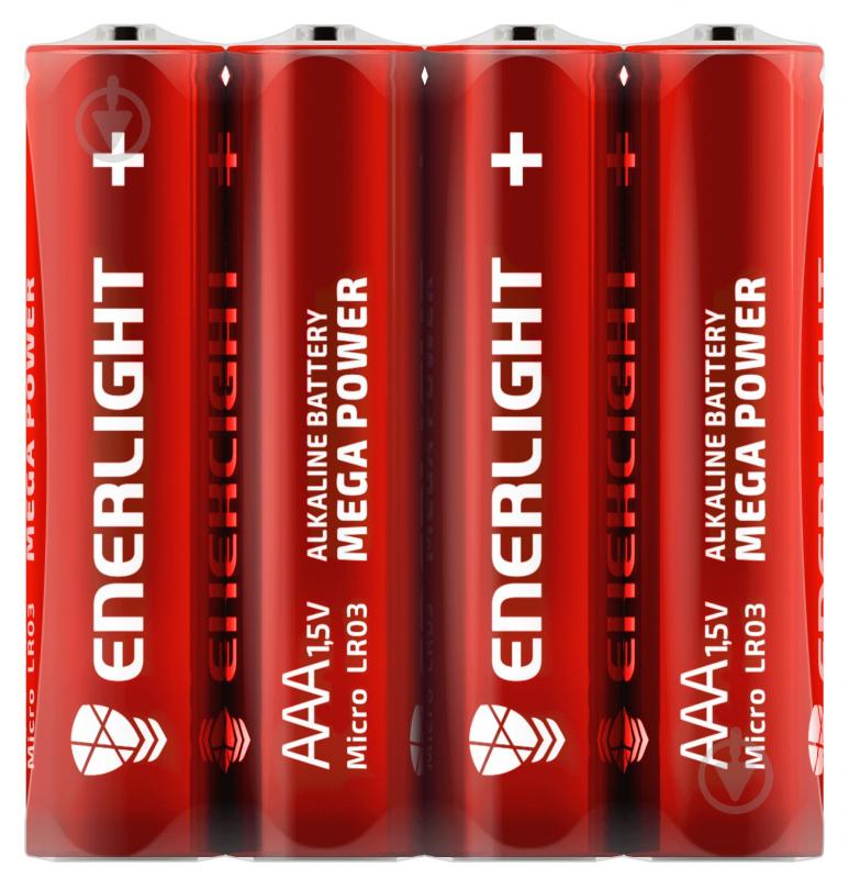 Батарейки Enerlight MEGA POWER FOL AAA (R03, 286) 4 шт. (90030204) - фото 1