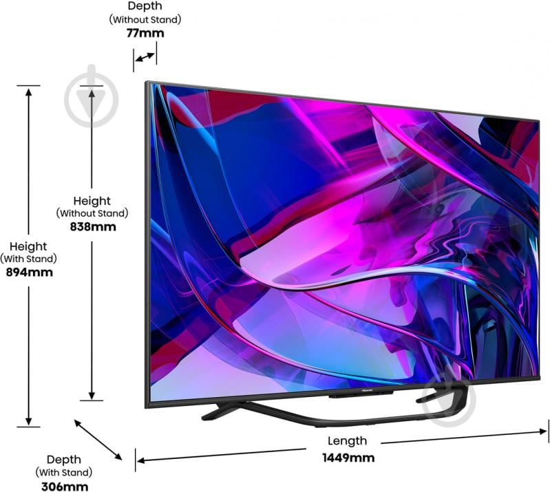 Телевізор Hisense 65U7KQ - фото 5