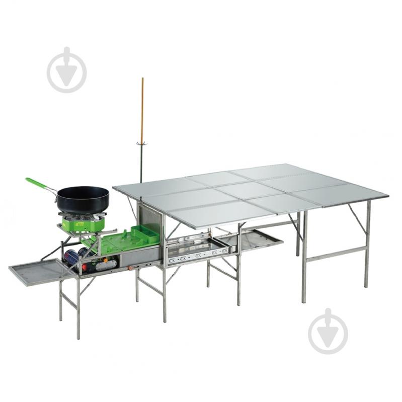 Набір посуду BRS ø448 мм 839 мм Кемпінгова портативна кухня із столом BRS-96 - фото 2