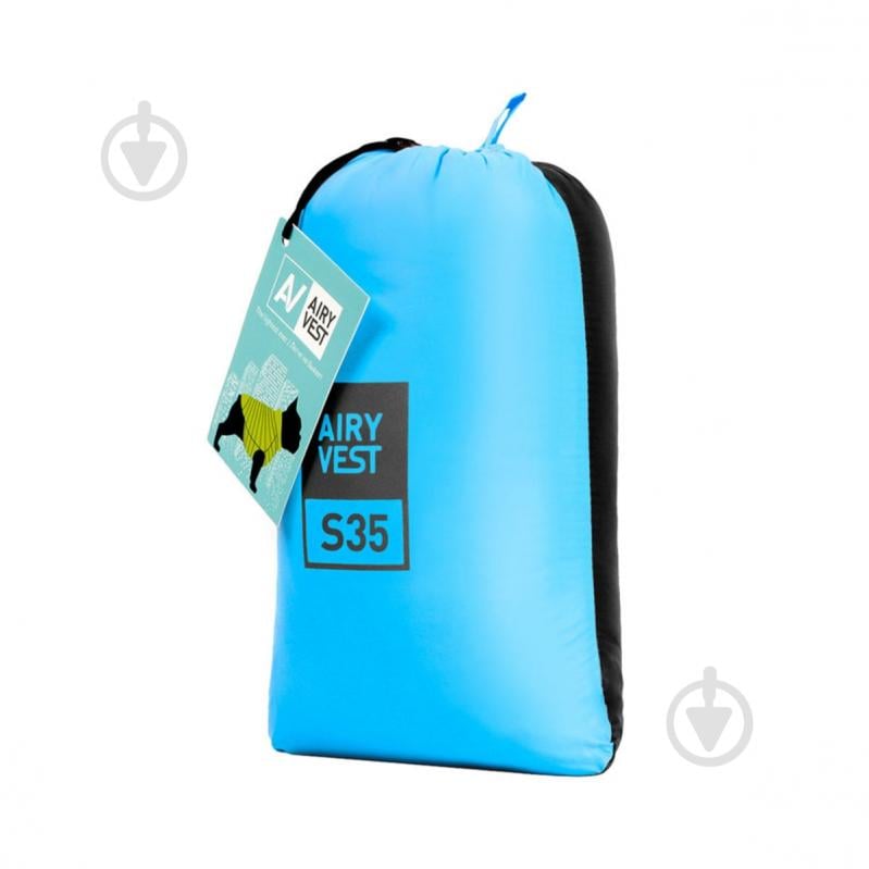 Куртка двусторонняя AiryVest р. S35 черно-голубая - фото 5 Куртка двусторонняя AiryVest р. S35 черно-голубая - фото 5