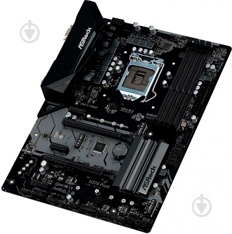 Материнская плата ASRock H370 PRO4 (Socket 1151, Intel H310, ATX) - фото 3