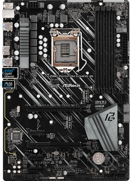 Материнська плата ASRock Z390 PHANTOM GAMING 4S (Socket 1151, Intel Z390, ATX) - фото 1