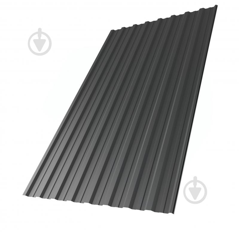 Профнастил матовий Tile Tile Н-20 1145x2000 RAL 7016 антрацитово-сірий - фото 1