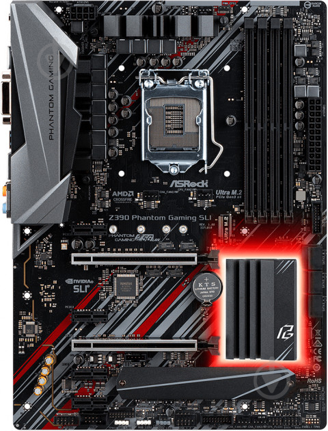 Материнская плата ASRock Z390 PHANTOM GAMING SLI (Socket 1151, Intel Z390, ATX) - фото 1