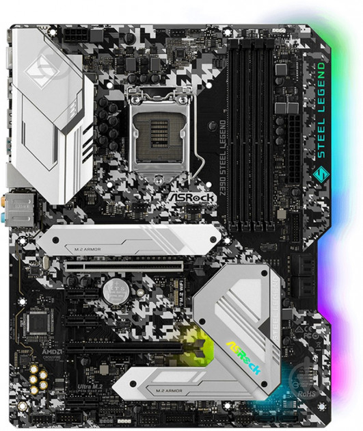 Материнская плата ASRock Z390 STEEL LEGEND (Socket 1151, Intel Z390, ATX) - фото 1