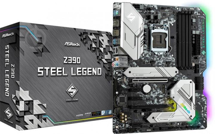 Материнская плата ASRock Z390 STEEL LEGEND (Socket 1151, Intel Z390, ATX) - фото 5